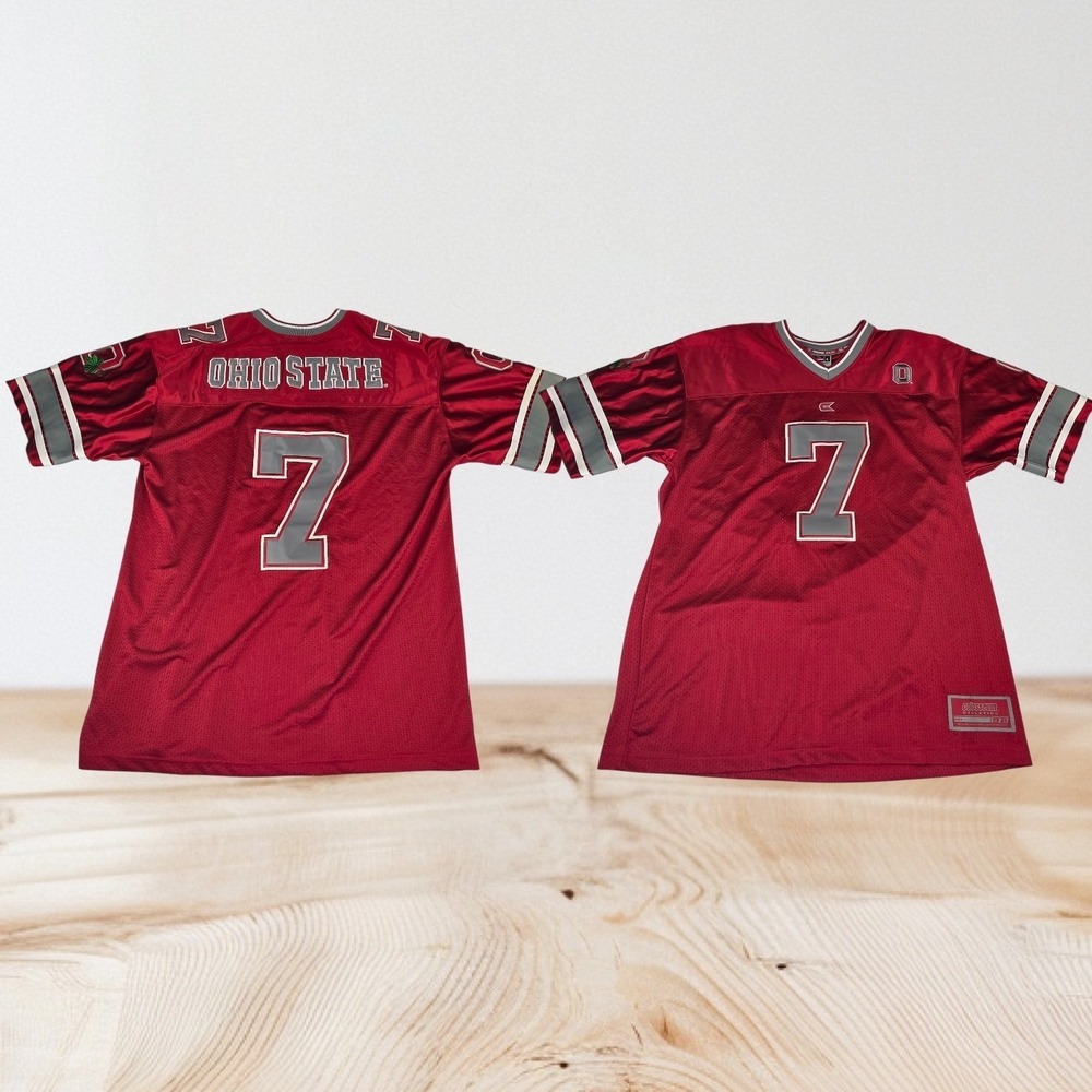 Colosseum Athletics Ohio State Jersey Number 7 Large Red College Football